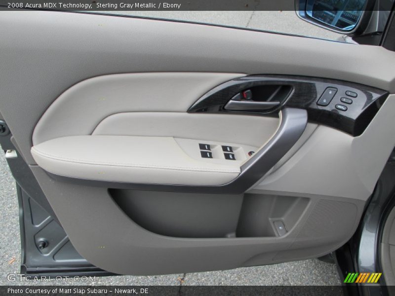 Sterling Gray Metallic / Ebony 2008 Acura MDX Technology