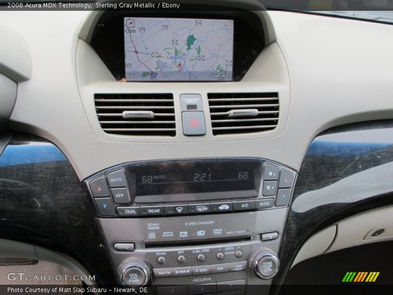 Sterling Gray Metallic / Ebony 2008 Acura MDX Technology