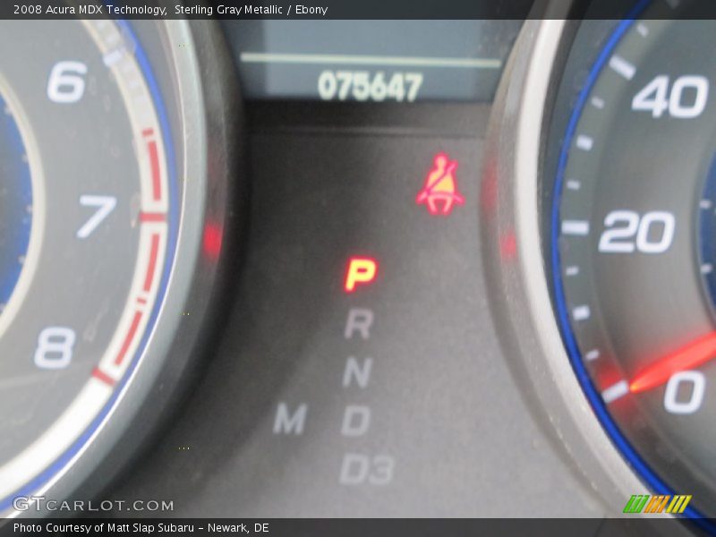 Sterling Gray Metallic / Ebony 2008 Acura MDX Technology