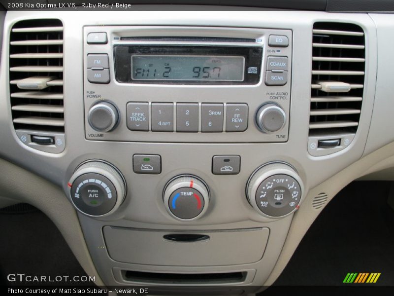 Ruby Red / Beige 2008 Kia Optima LX V6