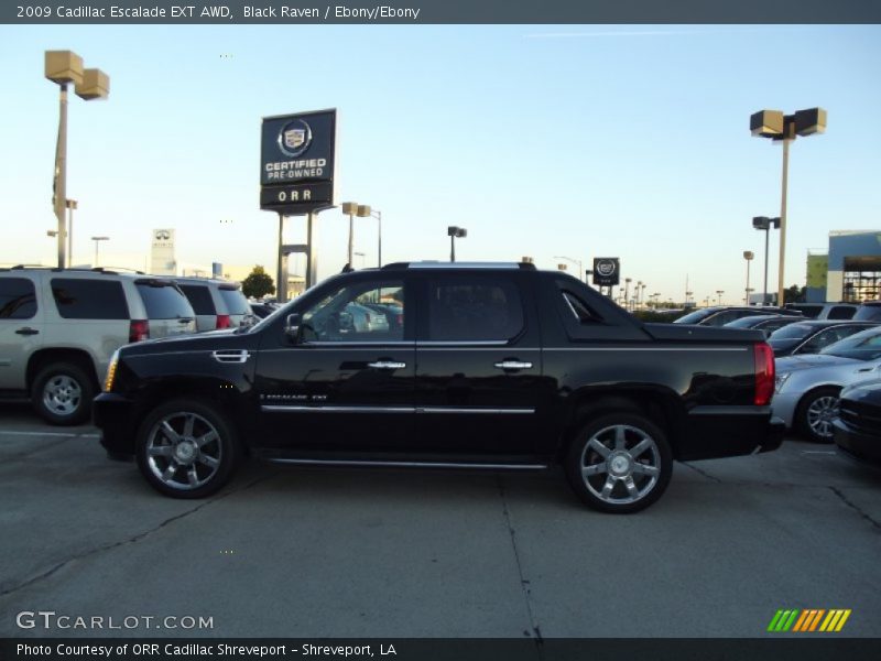 Black Raven / Ebony/Ebony 2009 Cadillac Escalade EXT AWD