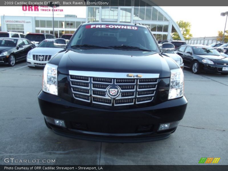 Black Raven / Ebony/Ebony 2009 Cadillac Escalade EXT AWD