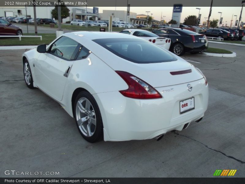 Pearl White / Black 2012 Nissan 370Z Coupe