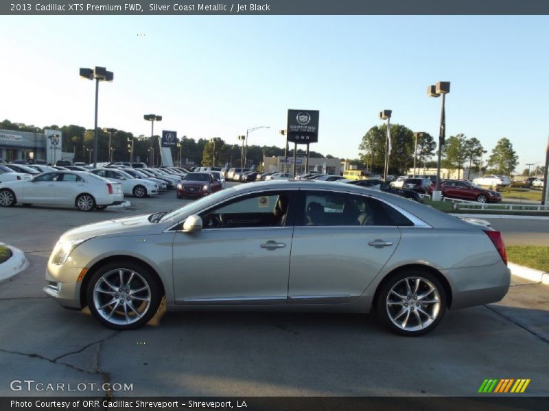 Silver Coast Metallic / Jet Black 2013 Cadillac XTS Premium FWD