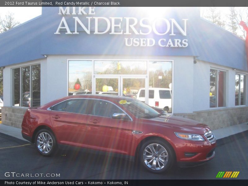 Red Candy Metallic / Charcoal Black 2012 Ford Taurus Limited