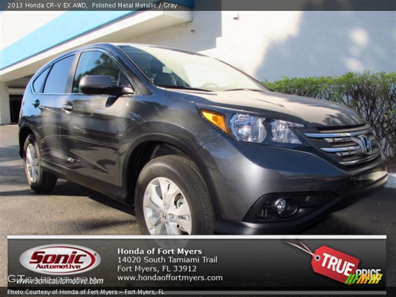 Polished Metal Metallic / Gray 2013 Honda CR-V EX AWD