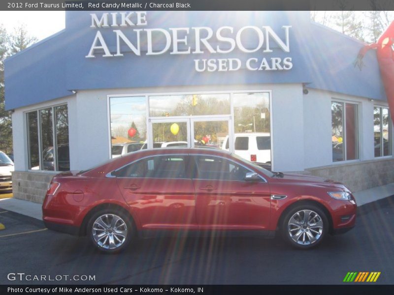 Red Candy Metallic / Charcoal Black 2012 Ford Taurus Limited