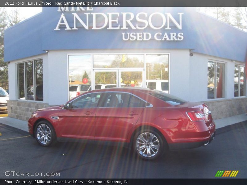 Red Candy Metallic / Charcoal Black 2012 Ford Taurus Limited