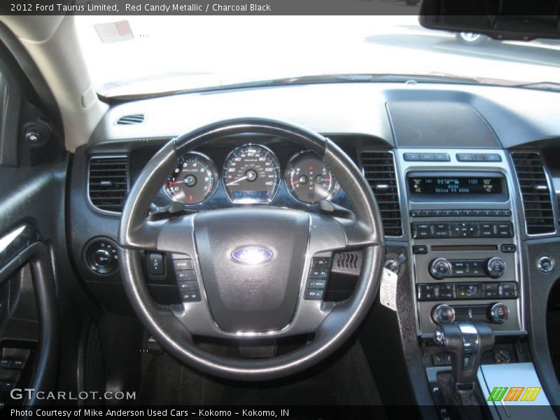 Red Candy Metallic / Charcoal Black 2012 Ford Taurus Limited