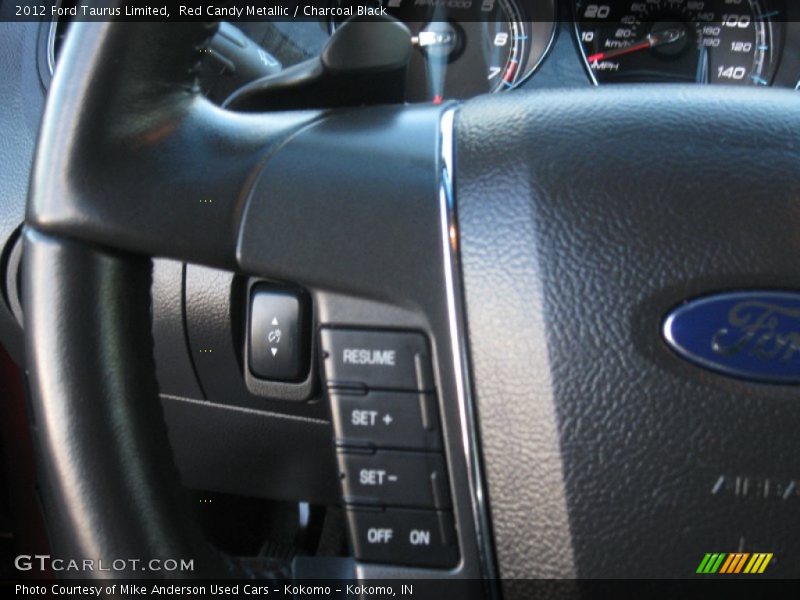 Red Candy Metallic / Charcoal Black 2012 Ford Taurus Limited