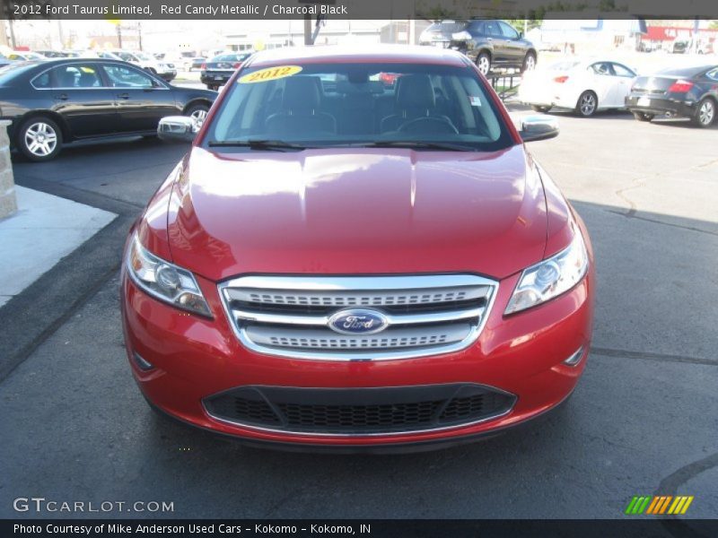 Red Candy Metallic / Charcoal Black 2012 Ford Taurus Limited