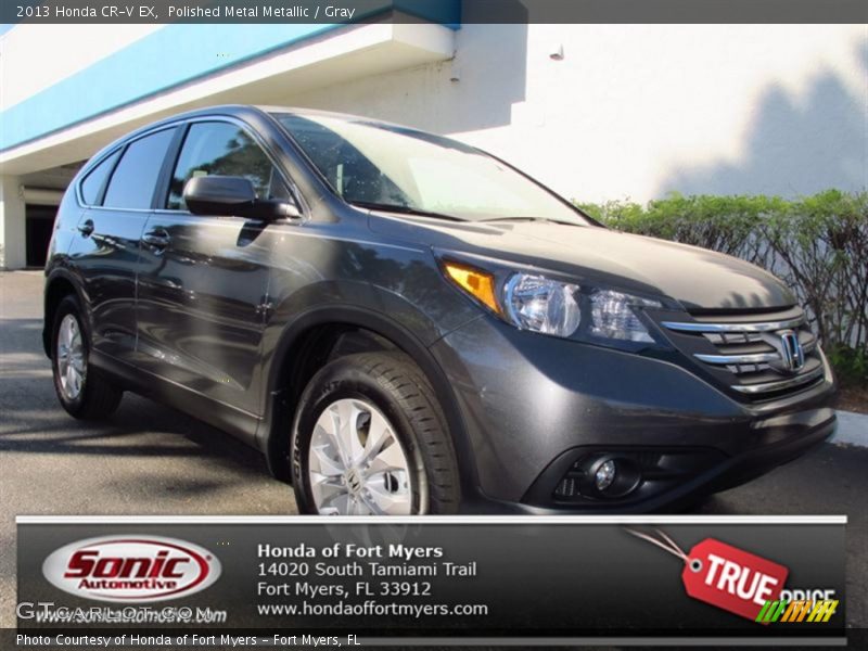 Polished Metal Metallic / Gray 2013 Honda CR-V EX