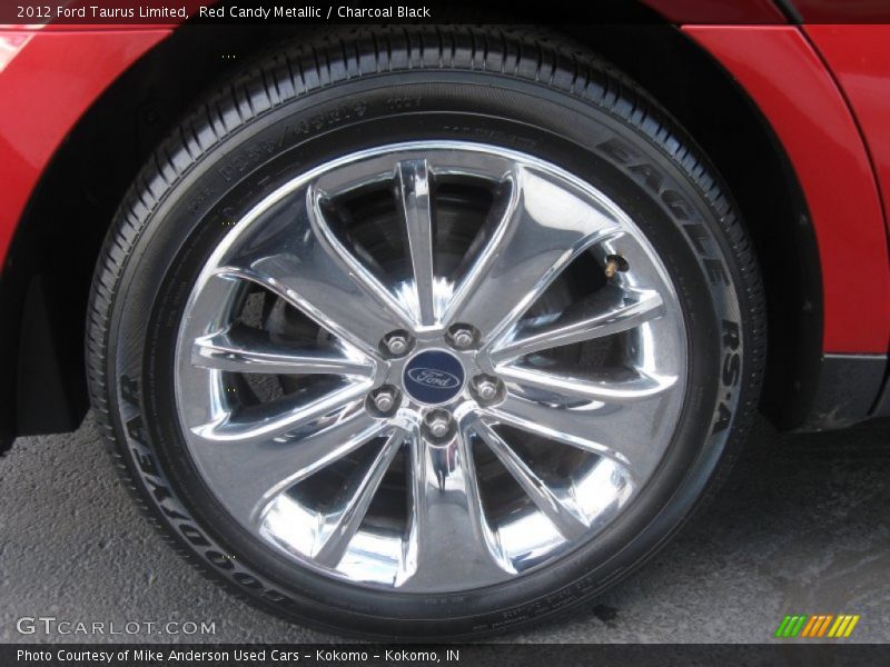 Red Candy Metallic / Charcoal Black 2012 Ford Taurus Limited