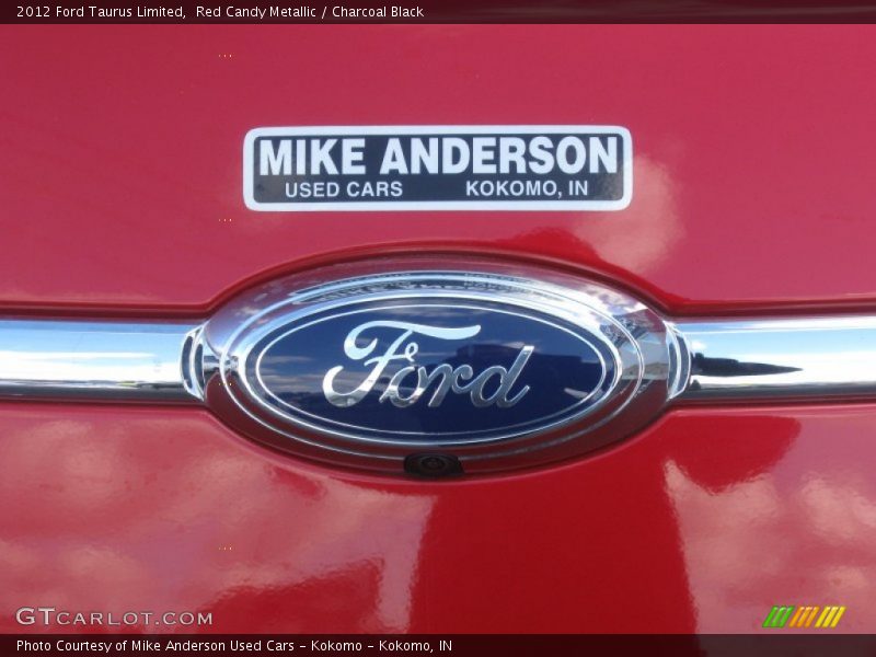 Red Candy Metallic / Charcoal Black 2012 Ford Taurus Limited