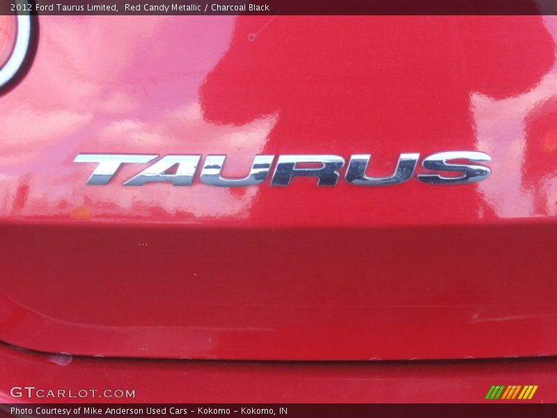 Red Candy Metallic / Charcoal Black 2012 Ford Taurus Limited
