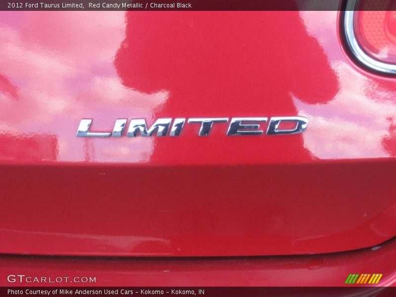 Red Candy Metallic / Charcoal Black 2012 Ford Taurus Limited
