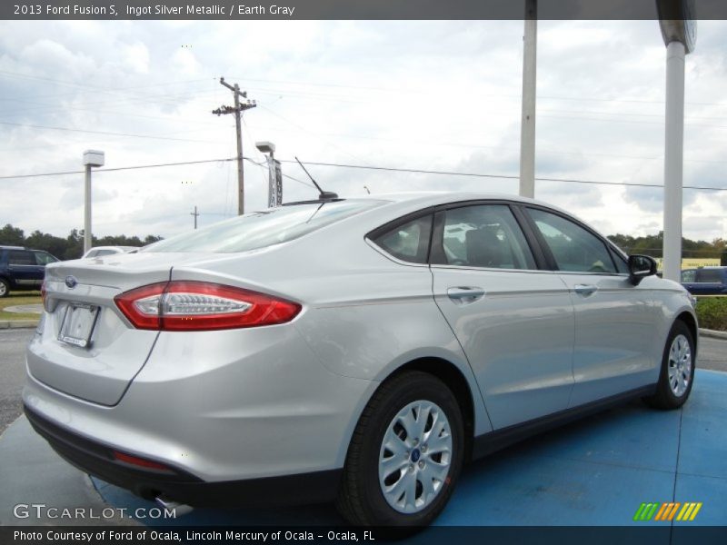 Ingot Silver Metallic / Earth Gray 2013 Ford Fusion S
