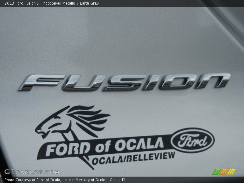 Ingot Silver Metallic / Earth Gray 2013 Ford Fusion S