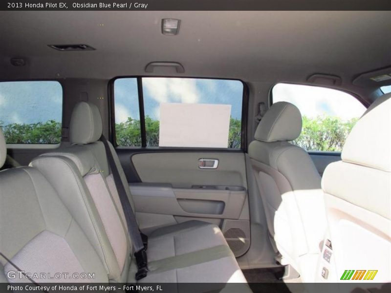 Obsidian Blue Pearl / Gray 2013 Honda Pilot EX