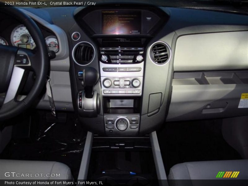 Crystal Black Pearl / Gray 2013 Honda Pilot EX-L