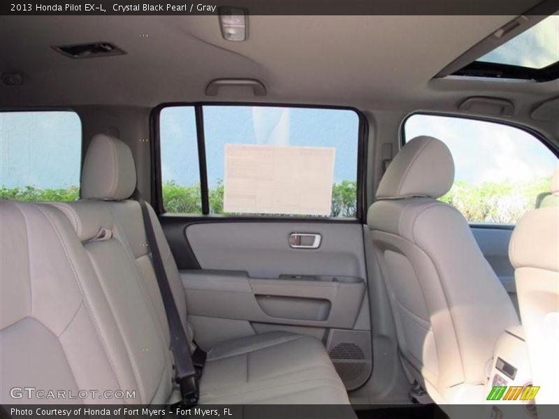 Crystal Black Pearl / Gray 2013 Honda Pilot EX-L