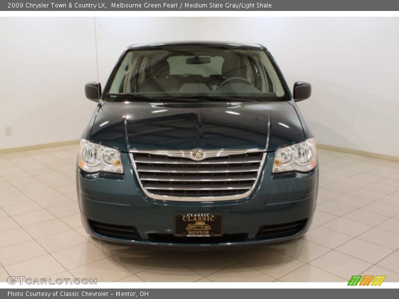 Melbourne Green Pearl / Medium Slate Gray/Light Shale 2009 Chrysler Town & Country LX