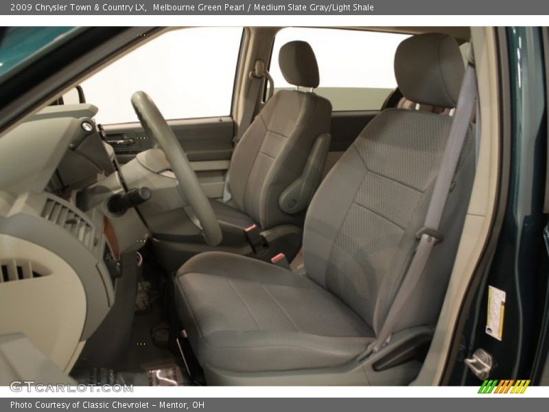 Melbourne Green Pearl / Medium Slate Gray/Light Shale 2009 Chrysler Town & Country LX