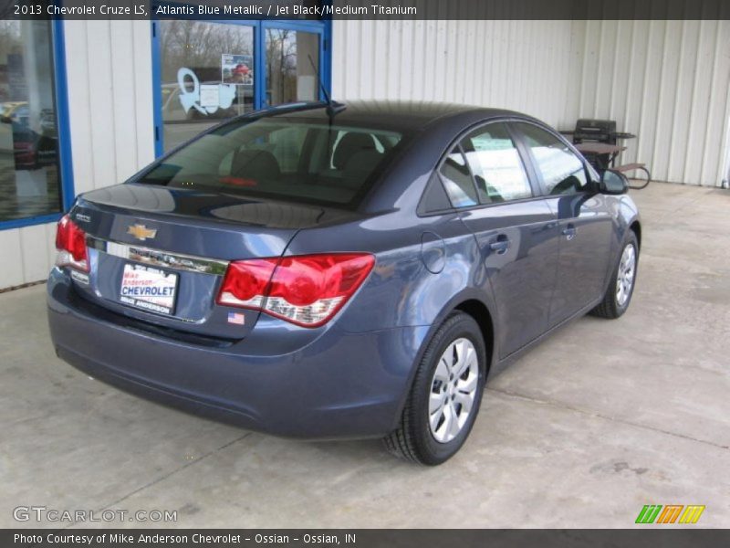 Atlantis Blue Metallic / Jet Black/Medium Titanium 2013 Chevrolet Cruze LS