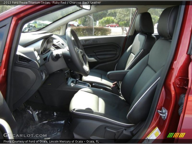 Front Seat of 2013 Fiesta Titanium Sedan