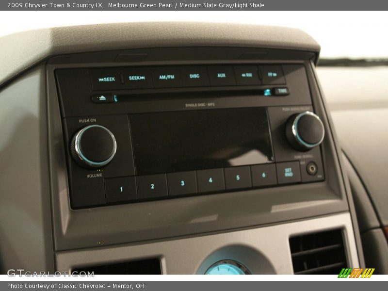 Melbourne Green Pearl / Medium Slate Gray/Light Shale 2009 Chrysler Town & Country LX