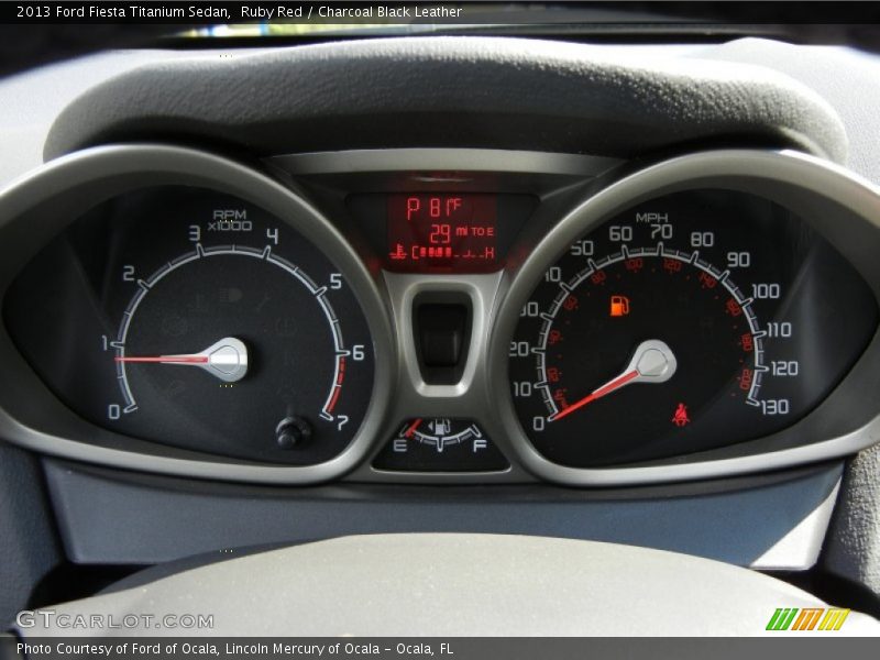  2013 Fiesta Titanium Sedan Titanium Sedan Gauges