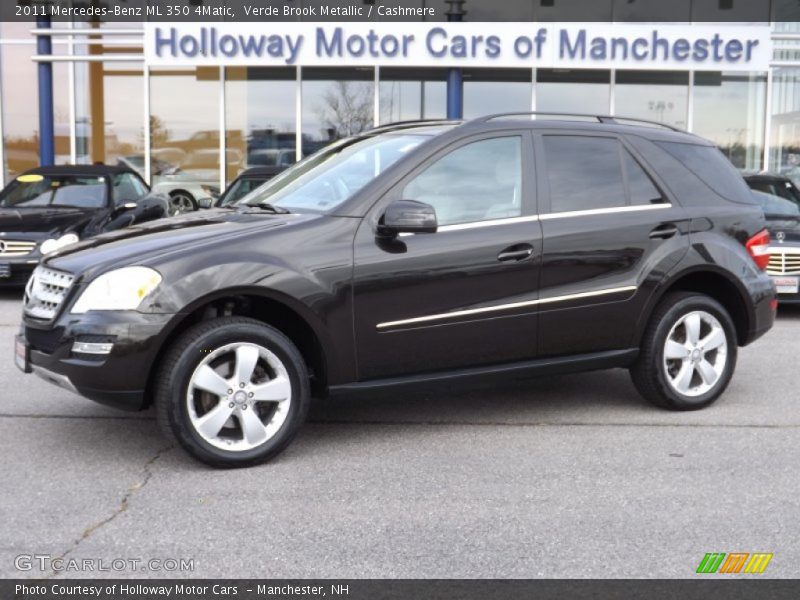 Verde Brook Metallic / Cashmere 2011 Mercedes-Benz ML 350 4Matic