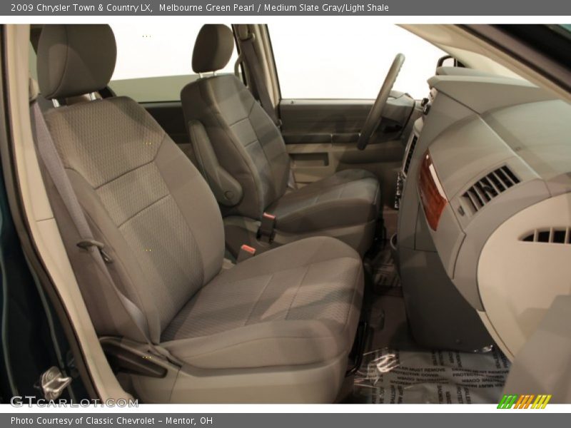 Melbourne Green Pearl / Medium Slate Gray/Light Shale 2009 Chrysler Town & Country LX