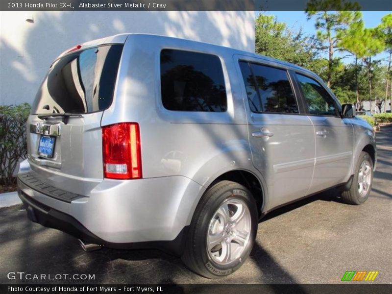 Alabaster Silver Metallic / Gray 2013 Honda Pilot EX-L