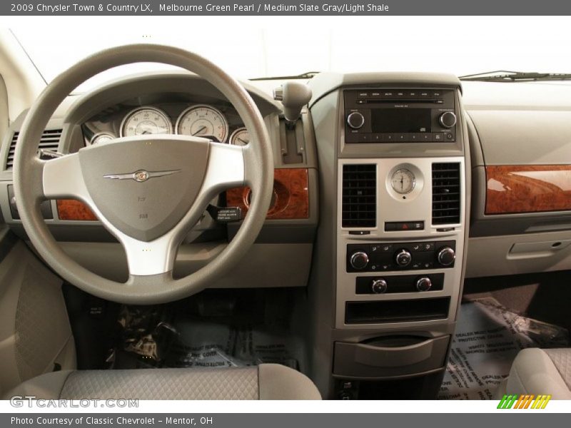 Melbourne Green Pearl / Medium Slate Gray/Light Shale 2009 Chrysler Town & Country LX