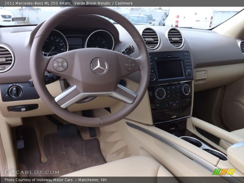 Verde Brook Metallic / Cashmere 2011 Mercedes-Benz ML 350 4Matic