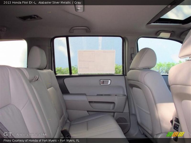 Alabaster Silver Metallic / Gray 2013 Honda Pilot EX-L