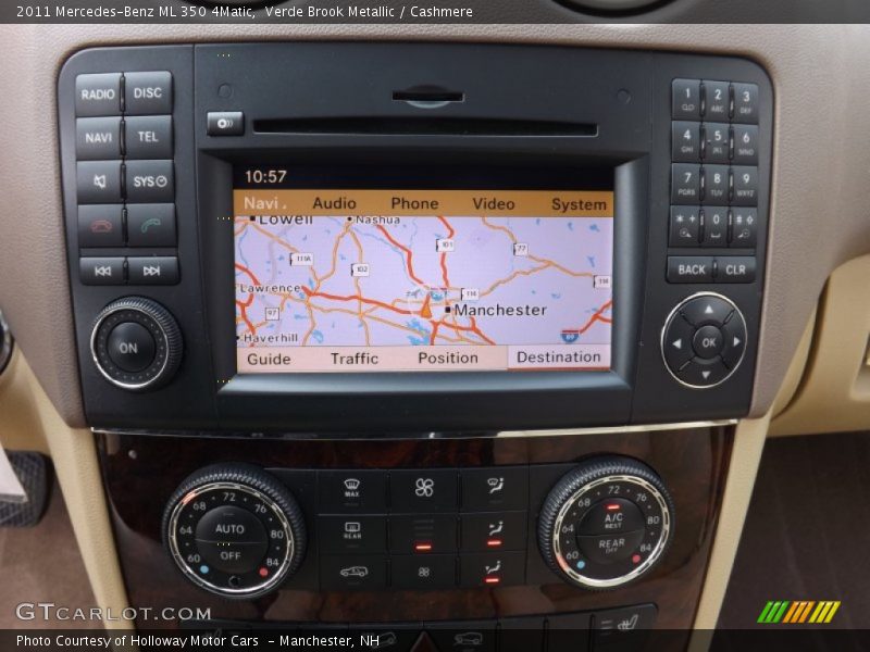 Verde Brook Metallic / Cashmere 2011 Mercedes-Benz ML 350 4Matic