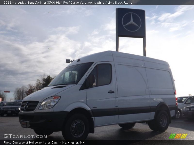 Arctic White / Lima Black Fabric 2012 Mercedes-Benz Sprinter 3500 High Roof Cargo Van