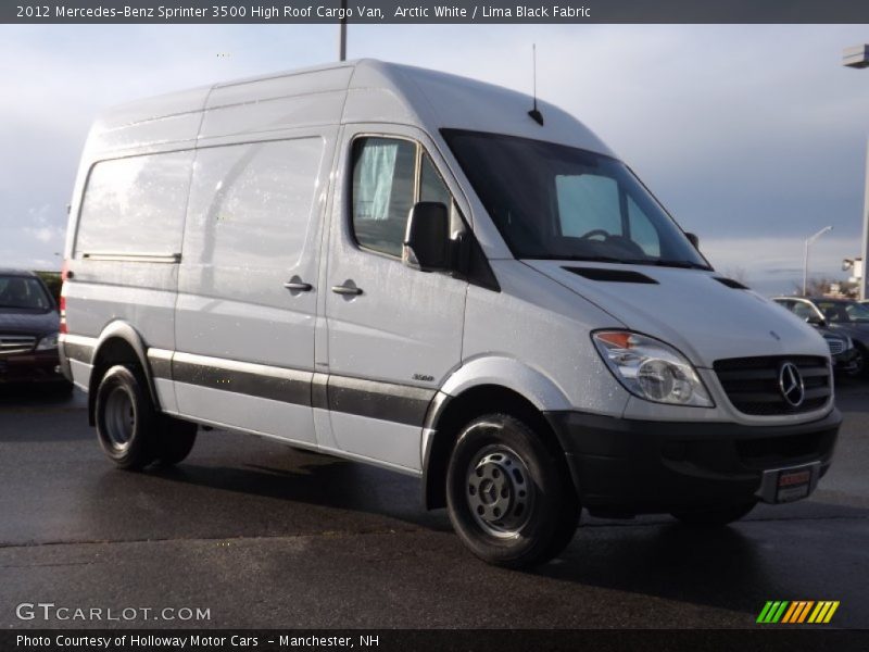 Arctic White / Lima Black Fabric 2012 Mercedes-Benz Sprinter 3500 High Roof Cargo Van