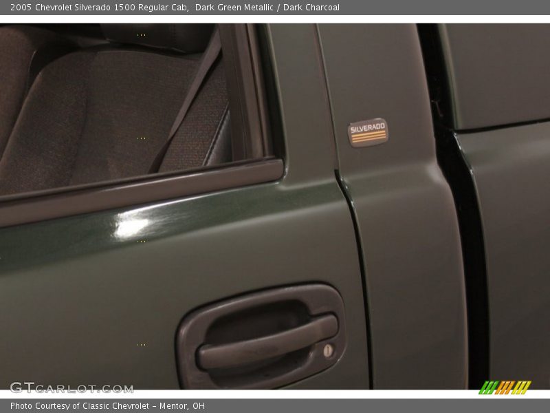 Dark Green Metallic / Dark Charcoal 2005 Chevrolet Silverado 1500 Regular Cab