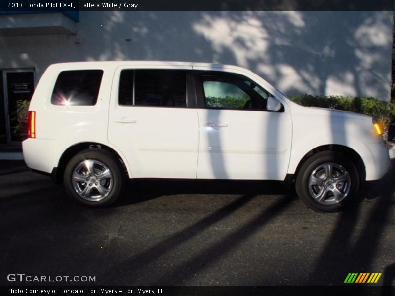 Taffeta White / Gray 2013 Honda Pilot EX-L