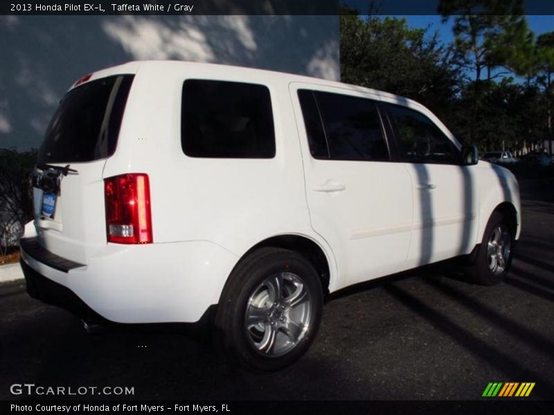 Taffeta White / Gray 2013 Honda Pilot EX-L