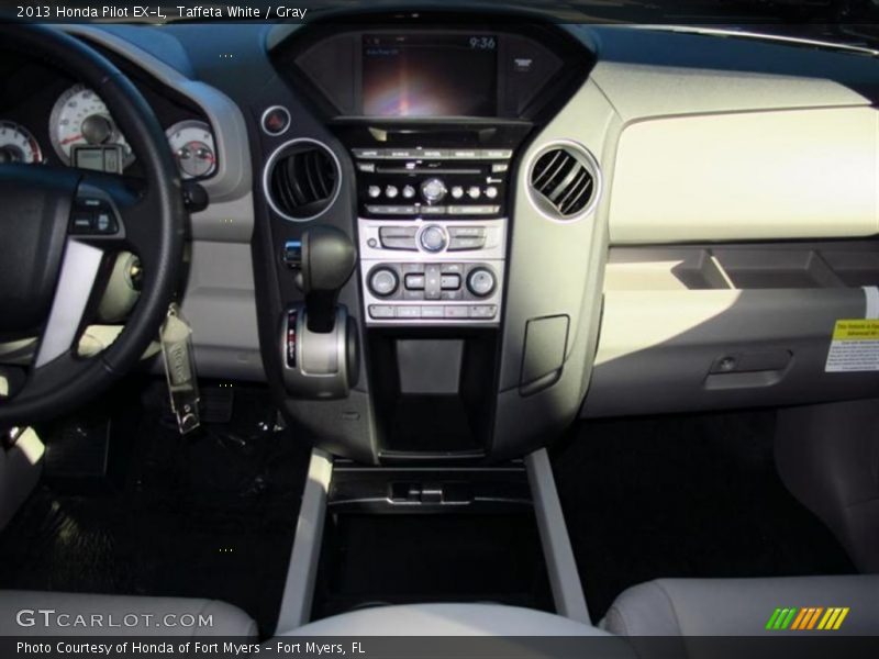 Taffeta White / Gray 2013 Honda Pilot EX-L