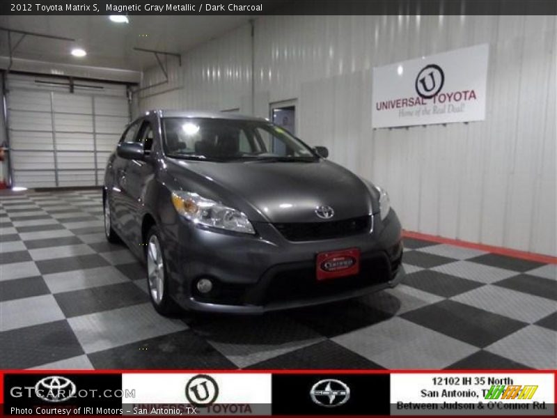 Magnetic Gray Metallic / Dark Charcoal 2012 Toyota Matrix S