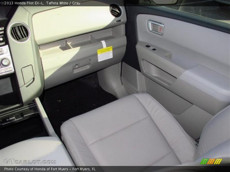Taffeta White / Gray 2013 Honda Pilot EX-L