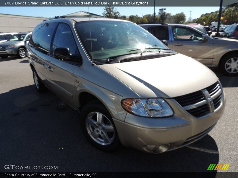 Linen Gold Metallic / Dark Khaki/Light Graystone 2007 Dodge Grand Caravan SXT