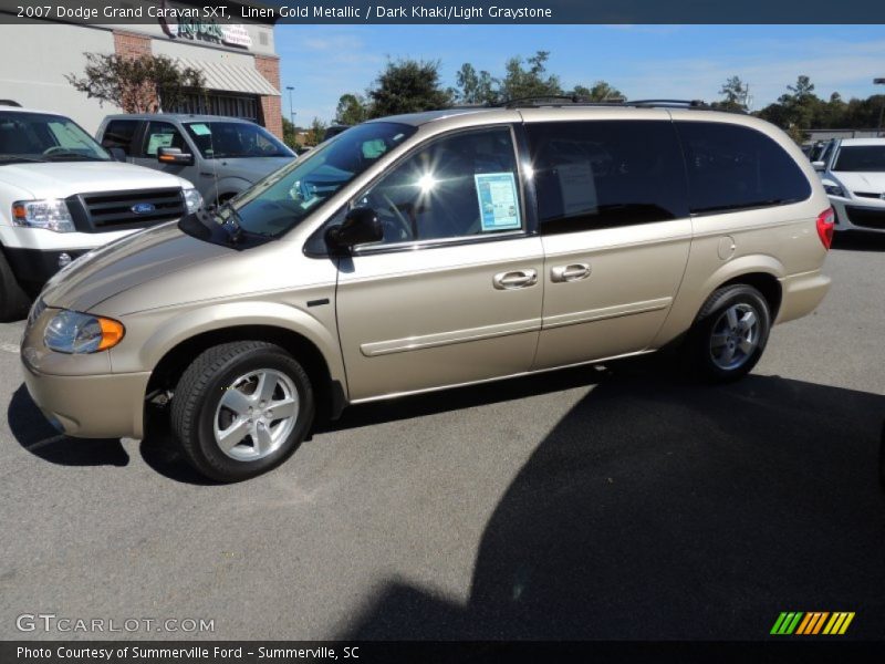 Linen Gold Metallic / Dark Khaki/Light Graystone 2007 Dodge Grand Caravan SXT