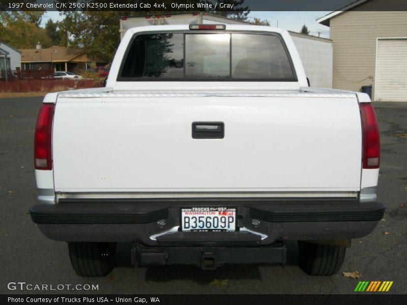 Olympic White / Gray 1997 Chevrolet C/K 2500 K2500 Extended Cab 4x4