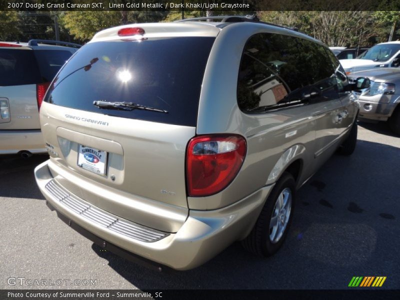 Linen Gold Metallic / Dark Khaki/Light Graystone 2007 Dodge Grand Caravan SXT
